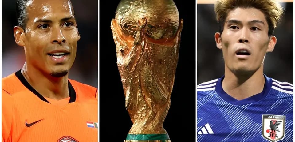 Вирджил ван Дейк и игрок Японии на ЧМ-2026
