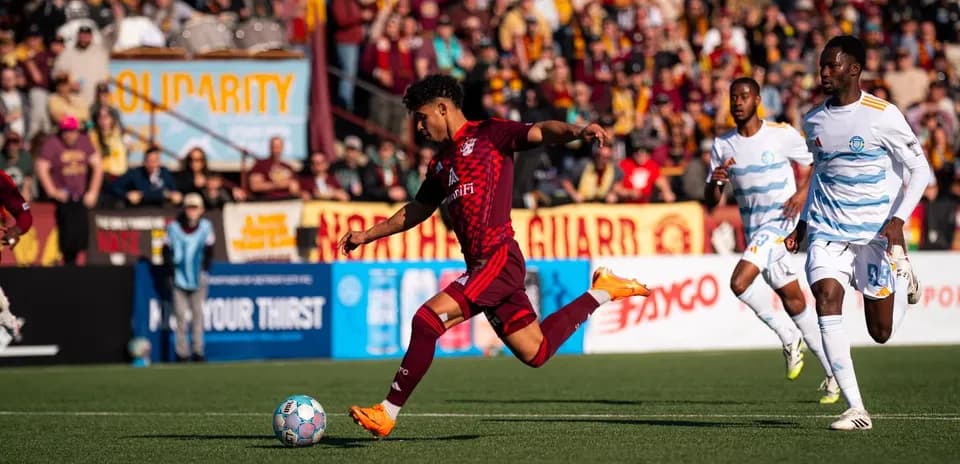 Игроки в матч Detroit City против Louisville City