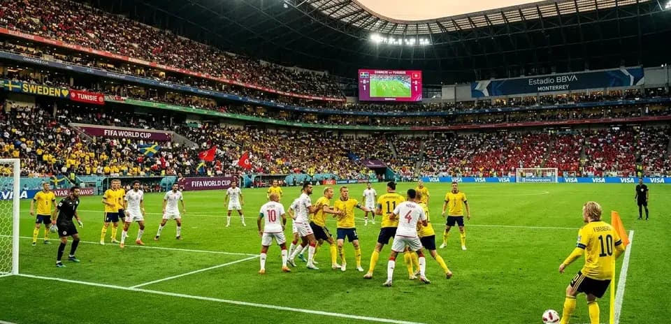 Швеция против Туниса на чемпионате мира