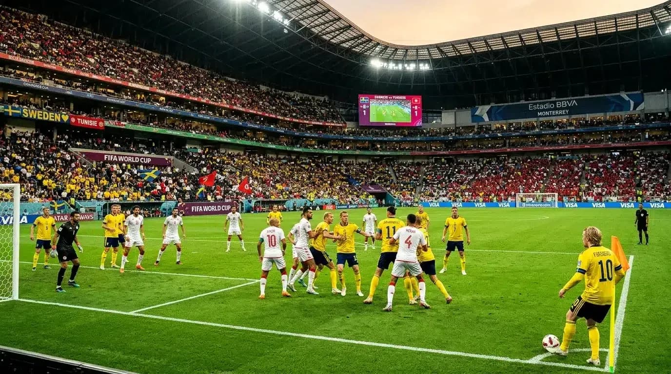 Швеция против Туниса на чемпионате мира