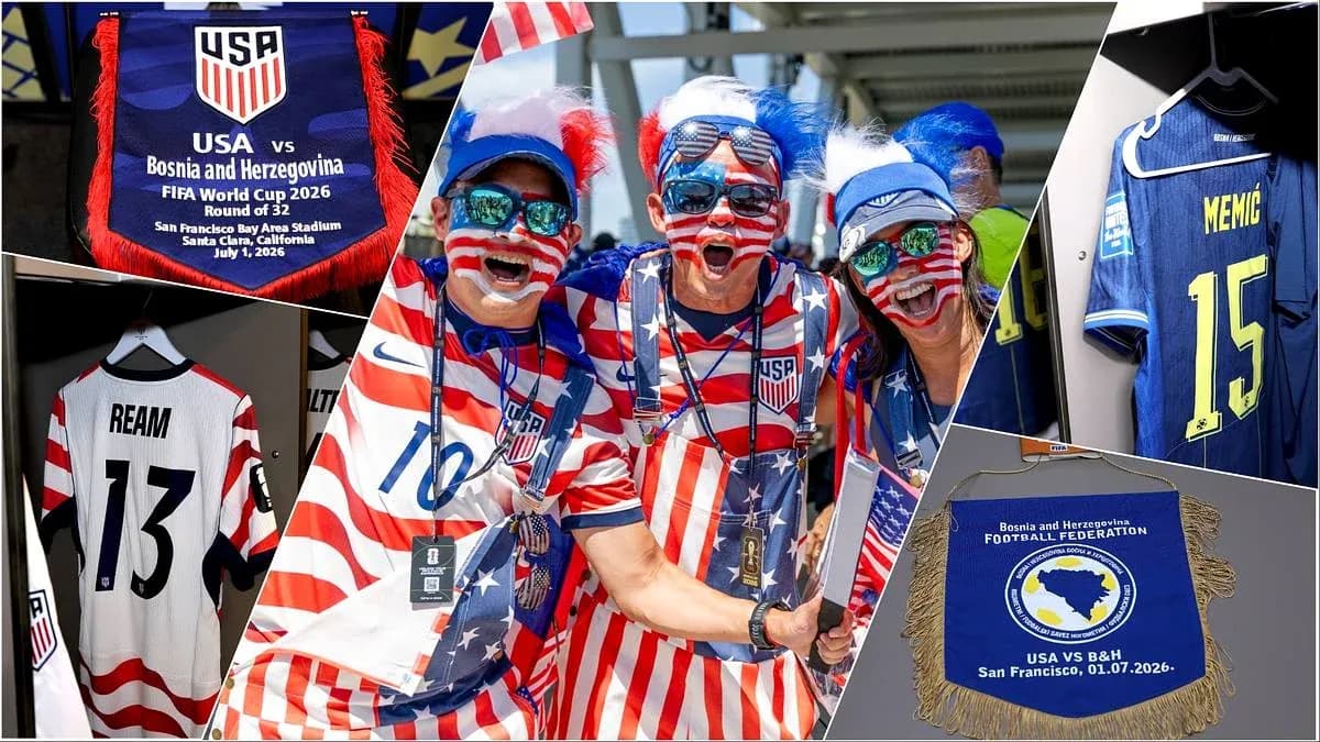 Болельщики США перед матчем с Боснией