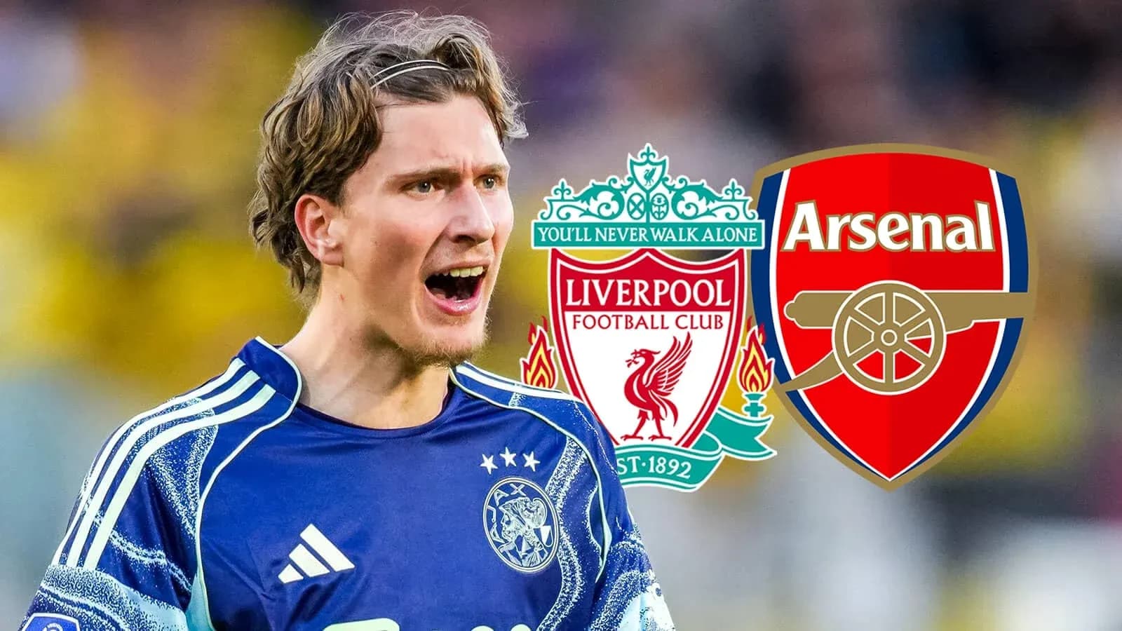 Вратарь в форме Ajax кричит на поле Вратарь в форме Ajax кричит на поле